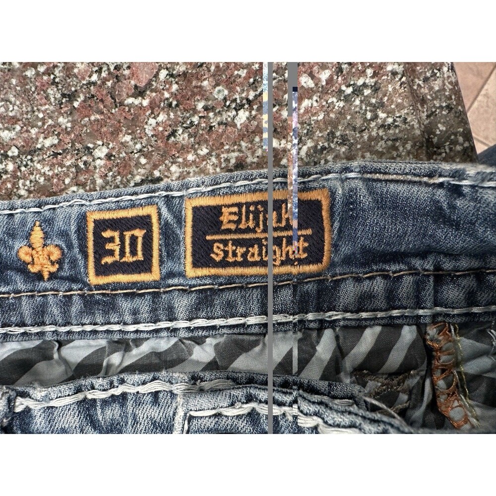 Mens Rock Revival Elijah straight jeans size 30 good condition vintage - Picture 5 of 16